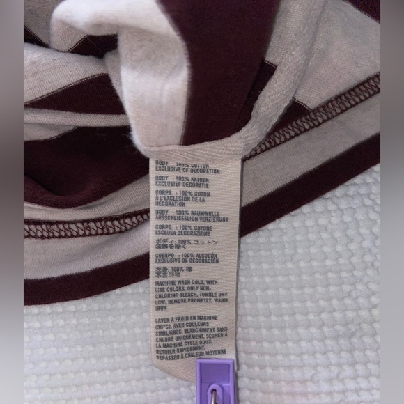 2/40$ Men’s ABERCROMBIE&FITCH muscle fit striped brown and beige Polo sz medium‎ - Picture 6 of 9